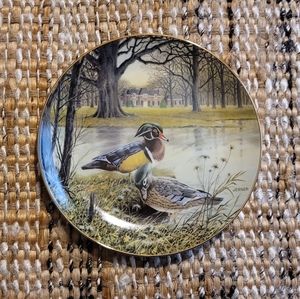 "THE Wood Duck" collector plate by Bart Jerner